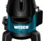 Nível a laser 5 linhas marca Wesco