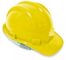 Capacete de segurança amarelo aba frontal