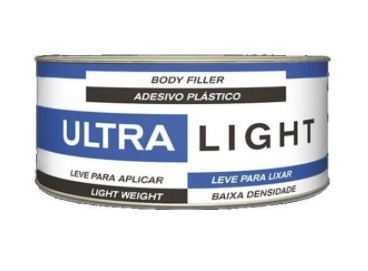 Massa plástica branca com catalisador 495g ultralight marca Maxirubber
