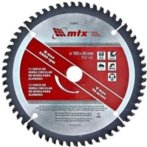 Disco serra circular alumínio widea 7.1/4 marca MTX