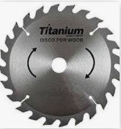 Disco serra circular widea 7" 24dt. marca Titanium